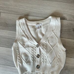 Sincerely Jules Cream V-Neck Sweater